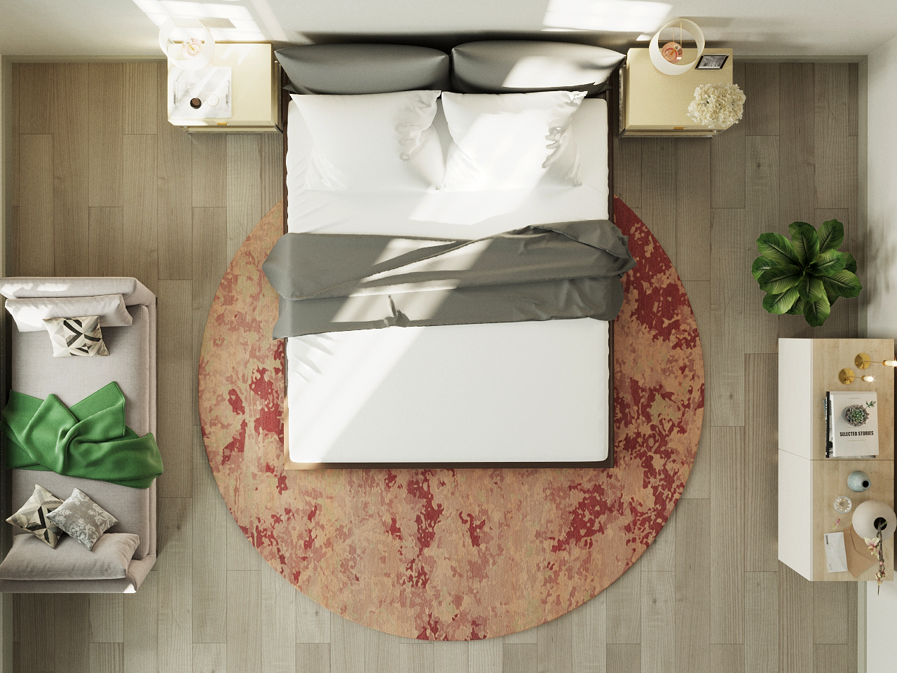 Best rug size shop for full bed